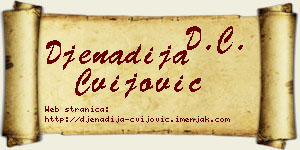 Đenadija Cvijović vizit kartica